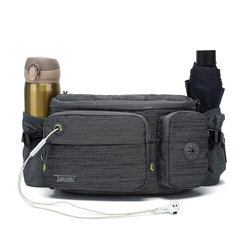 TUDEQU Hiking Fanny Pack for Men Women Large Hiking Waist Packs Mens Fanny Pack Crossbody Waist Bag for Men for Travel - Image 4